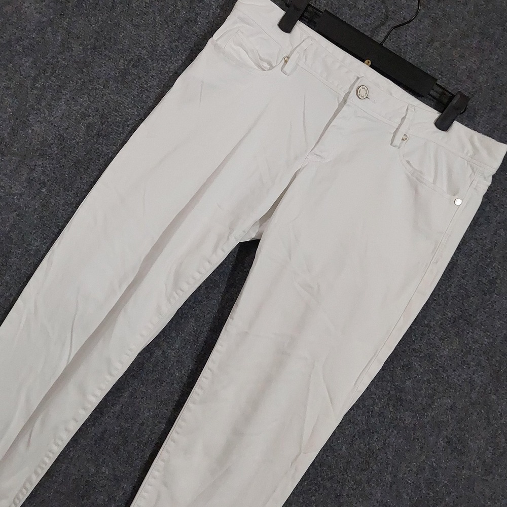 Lilly Pulitzer Pants Womens 10 White Worth Skinny Denim Jegging Stretch‎ Slim